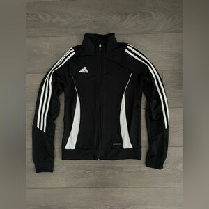 Adidas Black and White Track Jacket women’s sweater zip new small S 6 Pilates
